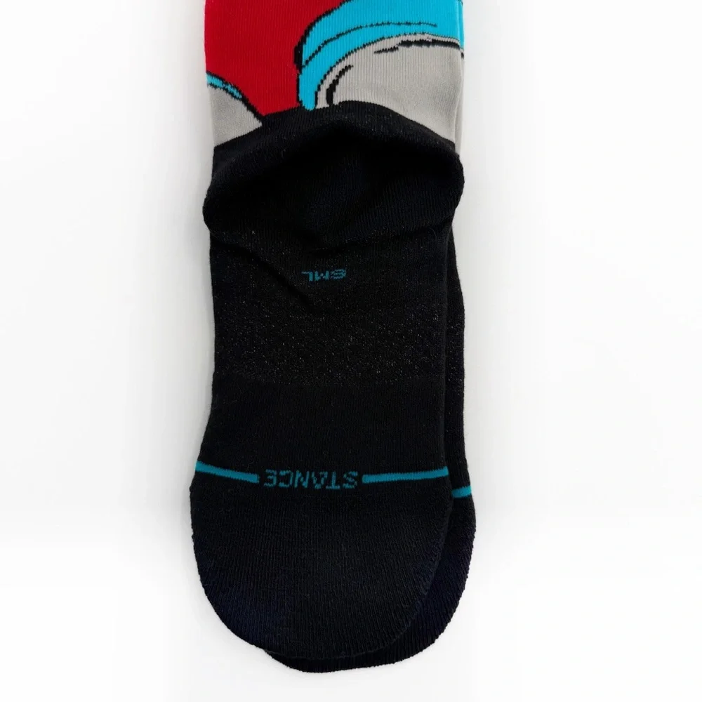 Stance Batman Comic Mid Performance Socks Womens Small Kids DC Comics Red Black